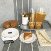 JL Prime 120 Piece Gold Plastic Silverware Set, Re-Usable Recyclable Plastic Cutlery, Gold Plastic Utensil, 40 Forks, 40 Spoons, 40 Knives