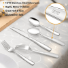 Vesteel 18/10 Stainless Steel Silverware Set, 60-Piece Fancy Flatware Cutlery Set for 12