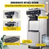VEVOR Commercial Soft Ice Cream Machine, 2200W Serve Yogurt Maker, 3 Flavors Ice Cream Maker