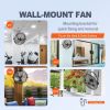 VEVOR Wall Mount Fan, 18 Inch, 3-speed High Velocity Max. 4150 CFM, Waterproof Industrial Wall Fan, Commercial or Residential for Warehouse