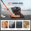 VEVOR Plate Compactor; 6.5 HP 196CC Gas Engine 5; 600 VPM; 4; 200 lbs Force Vibratory Compaction Tamper with 22.1 x 15.9 in Plate for Walkways; Patios