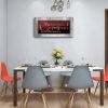 Motivational Quotes Christian Wall Art Red and Grey Canvas Prints Bless The Food Quote Wall Pictures Framed Artwork for Home Living Room Dining Room K